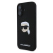 Karl Lagerfeld Liquid Silicone Karl Head MagSafe kryt iPhone 16 černý