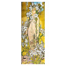 Reprodukce obrazu Alfons Mucha - The Flowers Lily, 30 x 80 cm