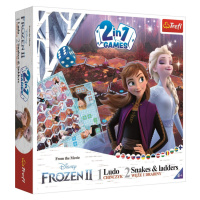 Soubor her 2v1 Člověče, nezlob se, Hadi a žebříky Frozen II/Ledové království II v krabici 24x24