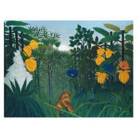 Obrazová reprodukce The Repast of the Lion (Jungle Rainforest) - Henri Rousseau, 40x30 cm
