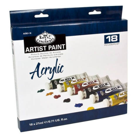 Akrylové barvy R&L - ARTIST 18 ×21 ml ROYAL & LANGNICKEL
