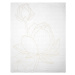 ArtFir Přehoz na postel LILI 1 | bílá zlatá 150 x 200 cm