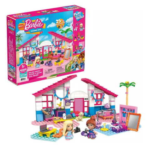 MEGA CONSTRUX Barbie Dům snů Dreamhouse set se 2 figurkami Mattel