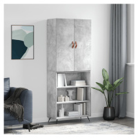 vidaXL Skříň highboard betonově šedá 69,5x34x180 cm kompozitní dřevo