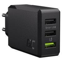 Green Cell GC ChargeSource 3 3xUSB 30W s rychlo nabíjením technology Ultra Charge a Smart Charge