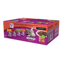 Whiskas kapsičky -  klasický výběr ve šťávě pro dospělé kočky - 80 x 85 g