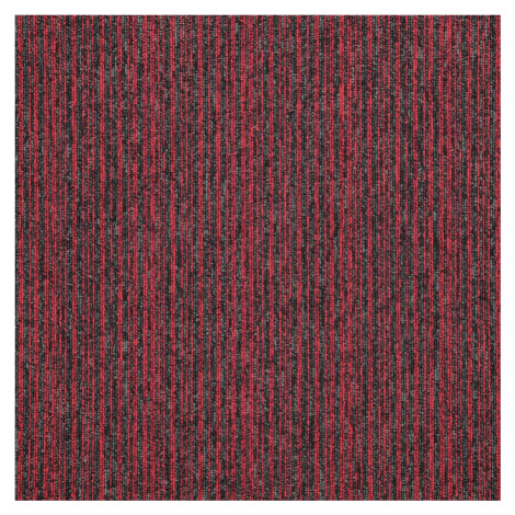 Balta koberce Kobercový čtverec Sonar Lines 4120 červený - 50x50 cm