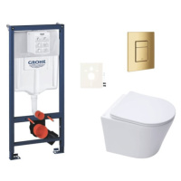 Závěsný wc set do lehkých stěn / předstěnová montáž Swiss Aqua Technologies Infinitio SIKOGRSIN1