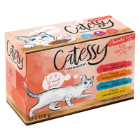 Mixpack Catessy kousky v želé s míchanou zeleninou - 48 x 100 g se 4 mi druhy