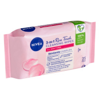 Nivea Rose Touch Čisticí pleťové ubrousky 25 ks