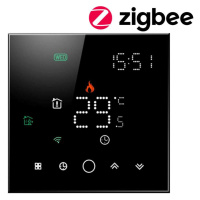 ZigBee načítací termostat 16A Black PS TUYA