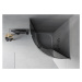 MEXEN/S Rio čtvrtkruhový sprchový kout 80 x 80, grafit, chrom + vanička Rio 863-080-080-01-40-47