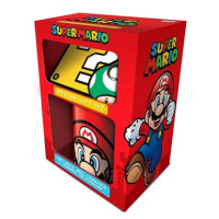 Super Mario - hrnek + přívěsek + podtácek