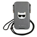 Pouzdro Karl Lagerfeld Bag KLHCP12LOPHCHG 6,7" grey hardcase Saffiano Ikonik Choupette Head (KLH