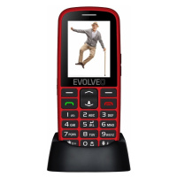 Evolveo EasyPhone EG s nabíjecím stojánkem, červená - SGM EP-550-EGR