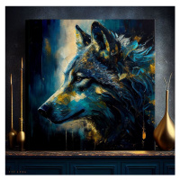 Dekorativní malba na plátně - PREMIUM ART - Wilderness in Wolf Eyes