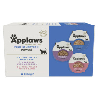 Applaws Cat Pot Selection balení k vyzkoušení 8 x 60 g - rybí výběr
