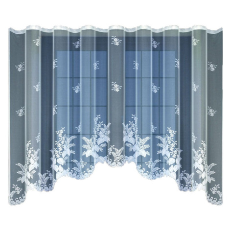 Dekorační žakárová záclona s řasící páskou SINAI 160 bílá 300x160 cm MyBestHome MyBestHome PRO