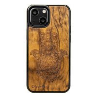 Pouzdro Bewood pro iPhone 13 Mini Hamsa Imbuia