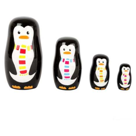 Dřevěná hračka - Matrjoška, Tučňáčí rodina (Small foot) Legler