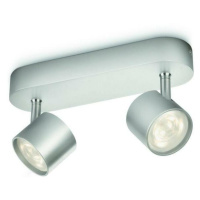 Philips 56242/48/16 Star bodové LED svítidlo 2x4,5W 1000lm 2700K stmívatelné IP20, hliník