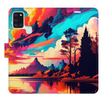 iSaprio flip pouzdro Colorful Mountains 02 pro Samsung Galaxy A21s