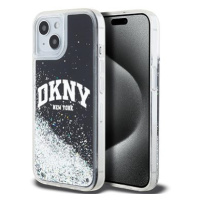 DKNY Liquid Glitter Arch Logo Zadní Kryt pro iPhone 11 Black