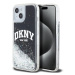 DKNY Liquid Glitter Arch Logo Zadní Kryt pro iPhone 11 Black