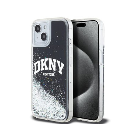 DKNY Liquid Glitter Arch Logo Zadní Kryt pro iPhone 11 Black