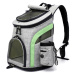 Smart šedo-zelený batoh pro psa do 6 kg Dle váhy psa: do 6 kg
