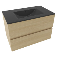 Koupelnová skříňka s umyvadlem Naturel Verona 80x50x45,5 cm světlé dřevo mat VERONA80SDU4
