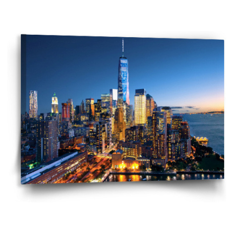 Obraz Noční mrakodrapy - 90x60 cm