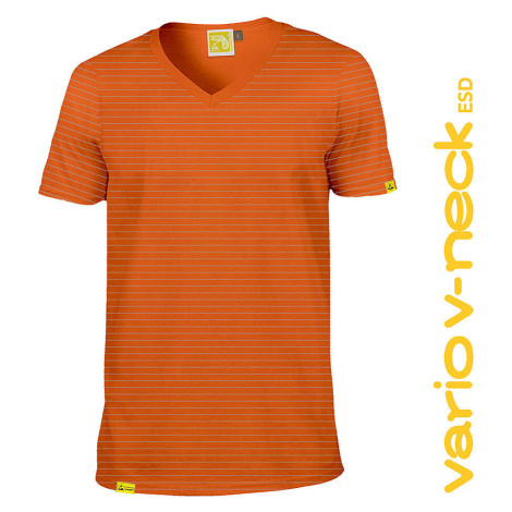 Pracovní triko do "V" CHAMEO VARIO V-NECK ESD, oranžová