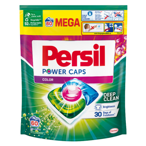 PERSIL prací kapsle Power-Caps Deep Clean Color Doypack 60 praní, 840g