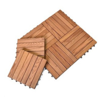 ROJAPLAST Dlaždice podlahová Thermowood - 6 ks v balení