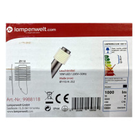 Lampenwelt Lampenwelt - LED Venkovní nástěnná lampa LED/10W/230V IP44