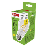 EMOS LED žárovka Filament A60 / E27 / 3,4 W (40 W) / 470 lm / neutrální bílá ZF5D23