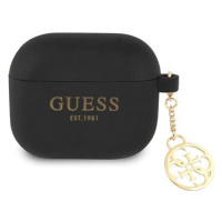 Guess 4G Charms Silikonové Pouzdro pro Apple Airpods 3 Black