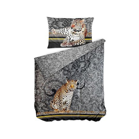 Bierbaum Saténové povlečení Leopard 140 × 200 / 70 × 90 cm