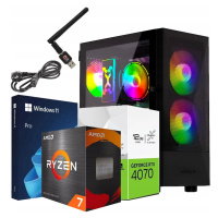 Počítač Pc Ryzen 7|RTX 4070|1TB nVME|32GB Ram|windows 11