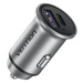 Vention Two-Port USB A+C (30W/30W) Car Charger Gray Mini Style Aluminium Alloy Type