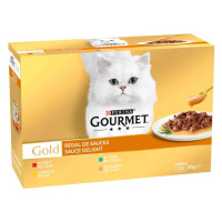 Gourmet Gold šťavnaté jemné plátky 12 x 85 g - kuřecí variace