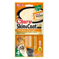 Ciao Churu Cat Skin & Coat Kuřecí pro krásnou srst 4 × 14 g