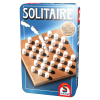 Hra Solitaire v plechové krabičce