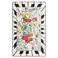 Dětský protiskluzový koberec Conceptum Hypnose Music, 100 x 160 cm