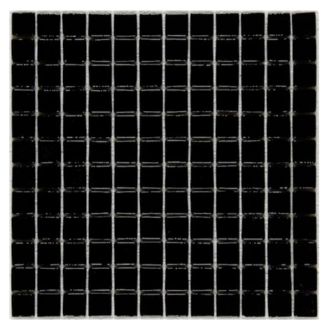 Skleněná mozaika Mosavit Monocolores negro 30x30 cm lesk MC901