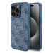 Kryt Guess GUHMP14LG4GFRB iPhone 14 Pro 6.1" blue hardcase 4G Collection Leather Metal Logo MagS