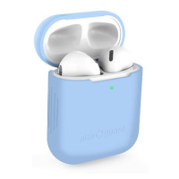 AlzaGuard Skinny Silicone Case pro AirPods 1. a 2. generace modré