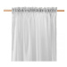 Světle šedá záclona se zavěšením na tyč 140 x 250 cm