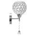 TooLight Nástěnná lampa v glamour stylu APP716-1W E27 stříbrná